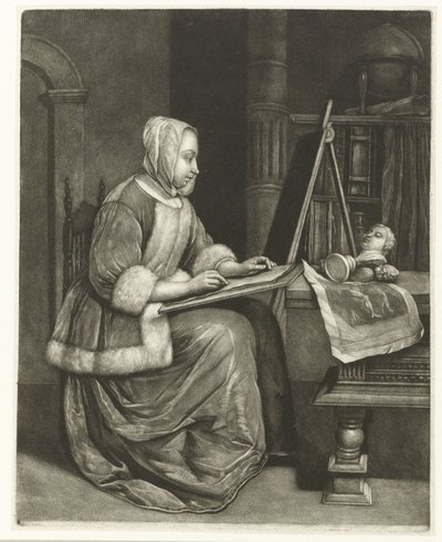 Drawing Woman by Wallerant Vaillant