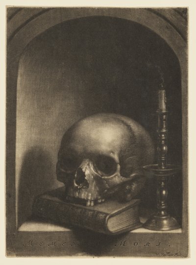 Vanitas Still Life in a Niche by Wallerant Vaillant