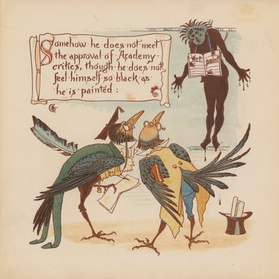 Illustration for Pothooks and Perseverance by Walter Crane by Walter (after) Crane