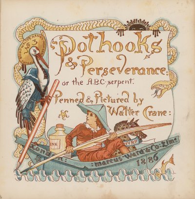 Illustration for Pothooks and Perseverance by Walter Crane by Walter (after) Crane