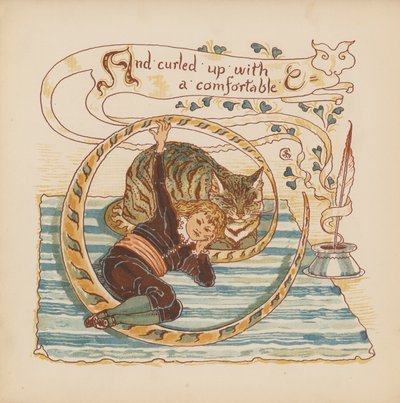 Illustration for Pothooks and Perseverance by Walter Crane by Walter (after) Crane