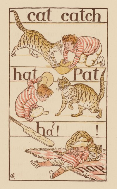 Page from The Golden Primer by Walter (after) Crane