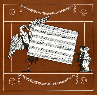 Cat and the Fiddle by Walter Crane