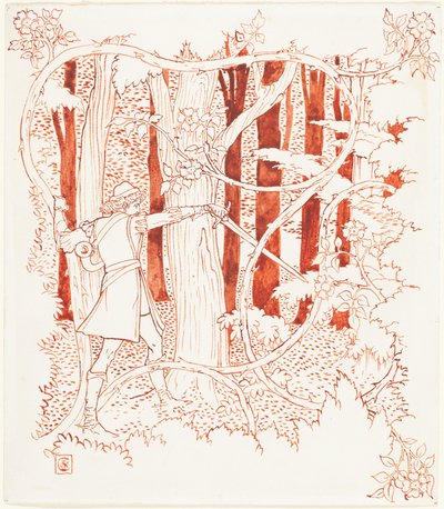 Prince Charming in the Forest by Walter Crane