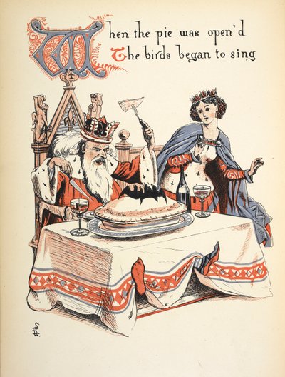 When the Pie Was Opened the Birds Began to Sing by Walter Crane