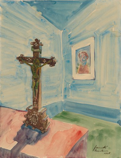 Crucifix in Space (Cross in Space) by Walter Gramatte