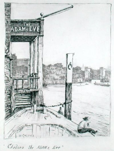 Chelsea, the Adam and Eve by Walter Greaves