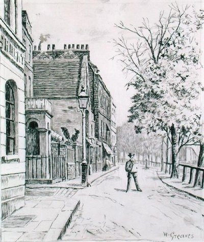 Eight Bells and Cheyne Walk, Chelsea by Walter Greaves