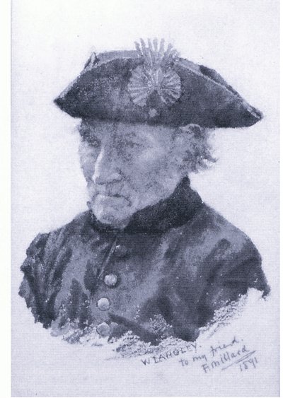 A Chelsea pensioner, from magazine or book source unknown by Walter Langley