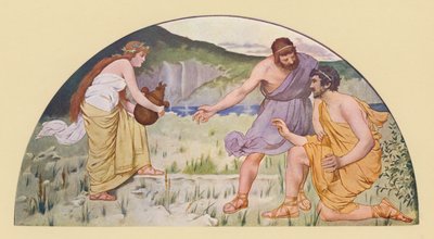 Prometheus Cautioning Epimetheus Against Pandora by Walter MacEwen