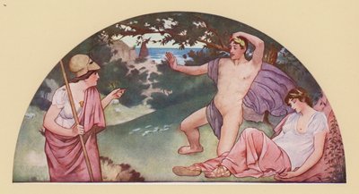 Theseus at the command of Minerva deserting the sleeping Ariadne by Walter MacEwen