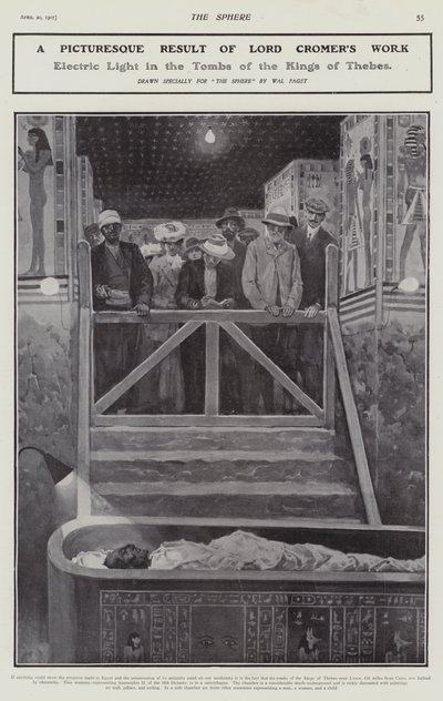 Electric Light in the Tombs of the Kings of Thebes by Walter Paget