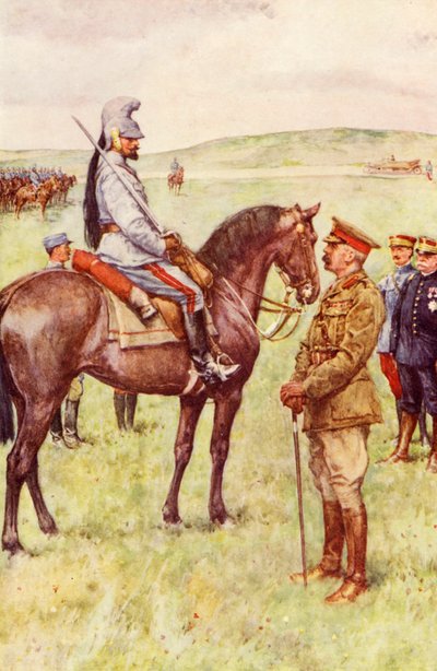 The meeting in France between Lord Kitchener and General Baratier by Walter Paget