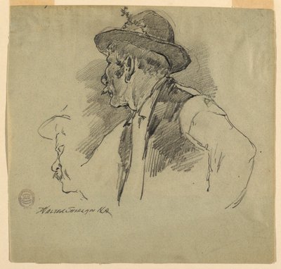 A Bavarian Peasant by Walter Shirlaw