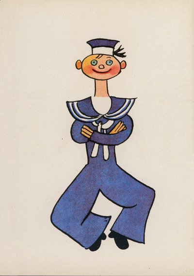 One of Walter Trier’s Crazy People by Walter Trier