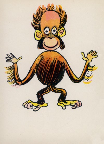 One of Walter Trier’s Crazy People by Walter Trier