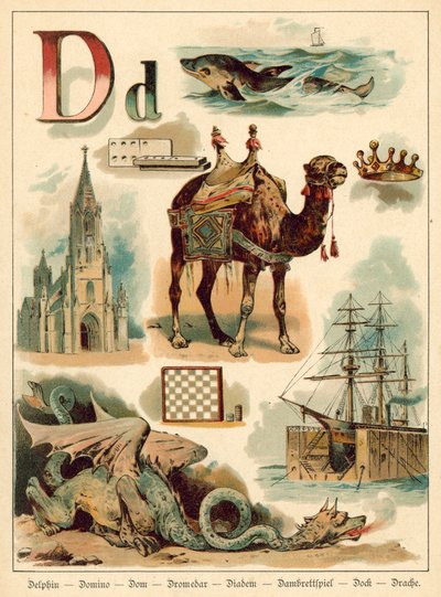 Letter D by Walter Zweigle