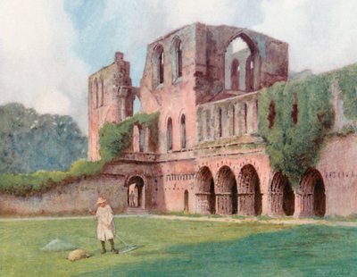 The Cloisters, Furness Abbey by Warwick (after) Goble