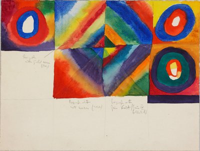 Color Studies with Information on the Technique of Painting, 1913 by Wassily Kandinsky