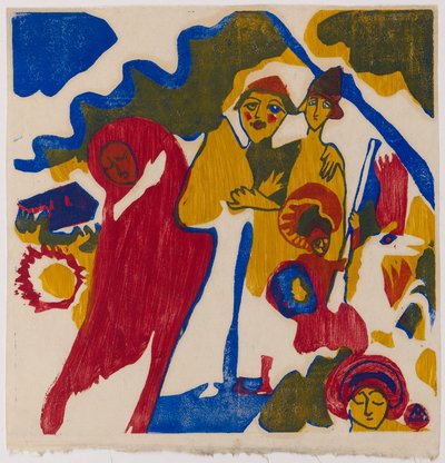 Sounds S. 85 (Farmer and Student) by Wassily Kandinsky