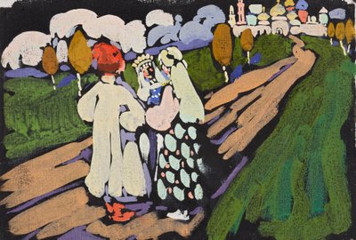 Russian Scene by Wassily Kandinsky