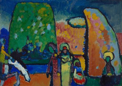 Study for "Improvisation No. 2 (Funeral March)" by Wassily Kandinsky