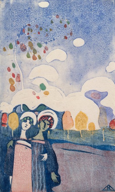Two Girls by Wassily Kandinsky