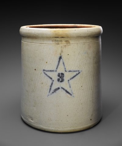 Three Gallon Crock by Weller and Wagner Co. Newton