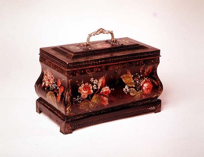 Pontypool Tea Caddy, Late 18th Century by Welsh school