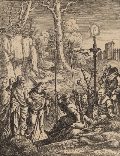 Jesus Confronting His Detractors by Wenceslaus Hollar