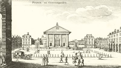 Piazza, Covent Garden, London by Wenceslaus Hollar