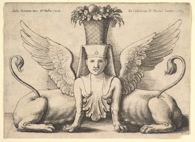 Sphinx with Two Bodies by Wenceslaus Hollar