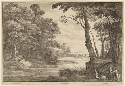 The Heron Hunt by Wenceslaus Hollar