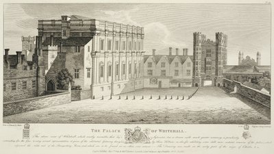 The Palace of Whitehall, from a drawing in the Pepysian Library, Cambridge by Wenceslaus Hollar