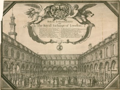 The Royal Exchange, London by Wenceslaus Hollar