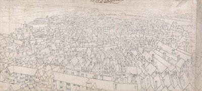 View of the East Part of Southwark, Looking Towards Greenwich by Wenceslaus Hollar