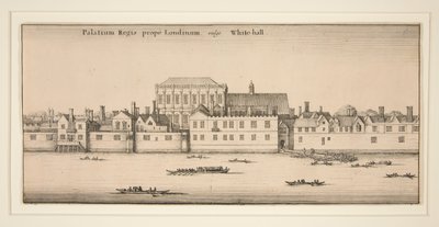 Whitehall from the River by Wenceslaus Hollar