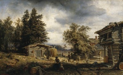 Cottage in Kuru by Werner Holmberg
