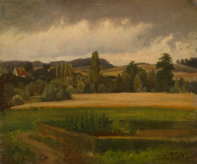Landscape from Grafenberg; Study by Werner Holmberg