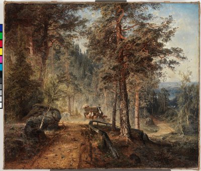 Road in Häme (A Hot Summer Day) by Werner Holmberg