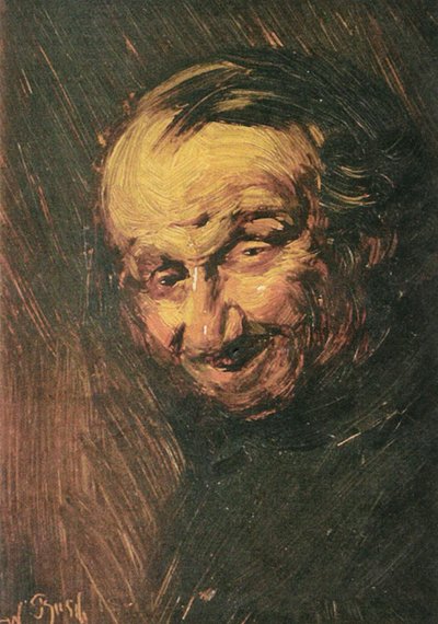 The Little Bone Man, Head of an Old Man by Wilhelm Busch
