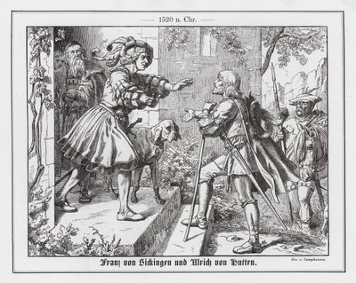 Franz von Sickingen Greeting Ulrich von Hutten by Wilhelm Camphausen
