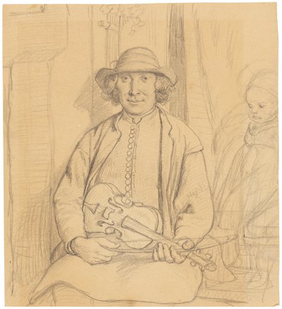 A Swedish Folk Musician by Wilhelm Marstrand