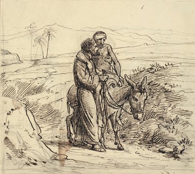 The Good Samaritan Accompanies the Wounded by Wilhelm Marstrand