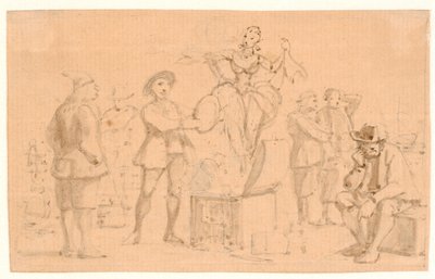 Peder Paars Book 1 Song 2. Venus Rises from the Chest by Wilhelm Marstrand
