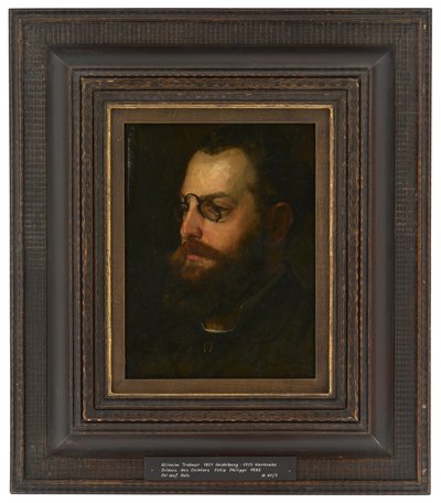Portrait of the Poet Felix Philippi by Wilhelm Trübner