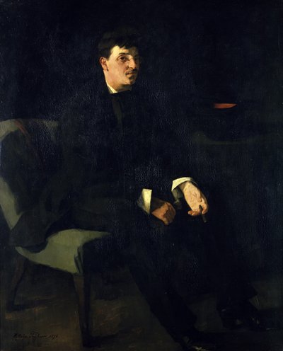 The Painter Carl Schuch by Wilhelm Trübner