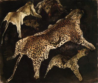 Leopard Skins by Wilhelm Trübner