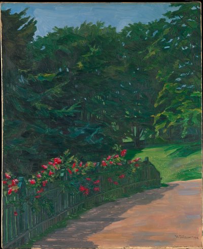 Rose Hedge by Wilhelm Trübner