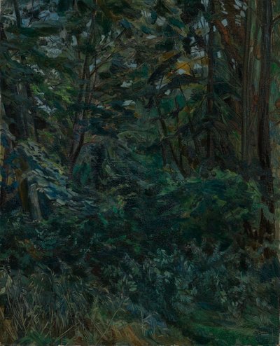 Forest Interior by Wilhelm Trübner